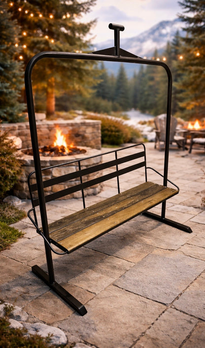 Ski Lift Chair - 3 Seater Stoke & Embr Mini Stoves