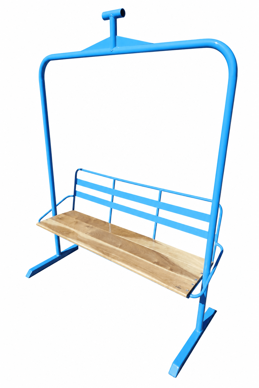 Ski Lift Chair - 3 Seater, Powder Coated Stoke & Embr Mini Stoves
