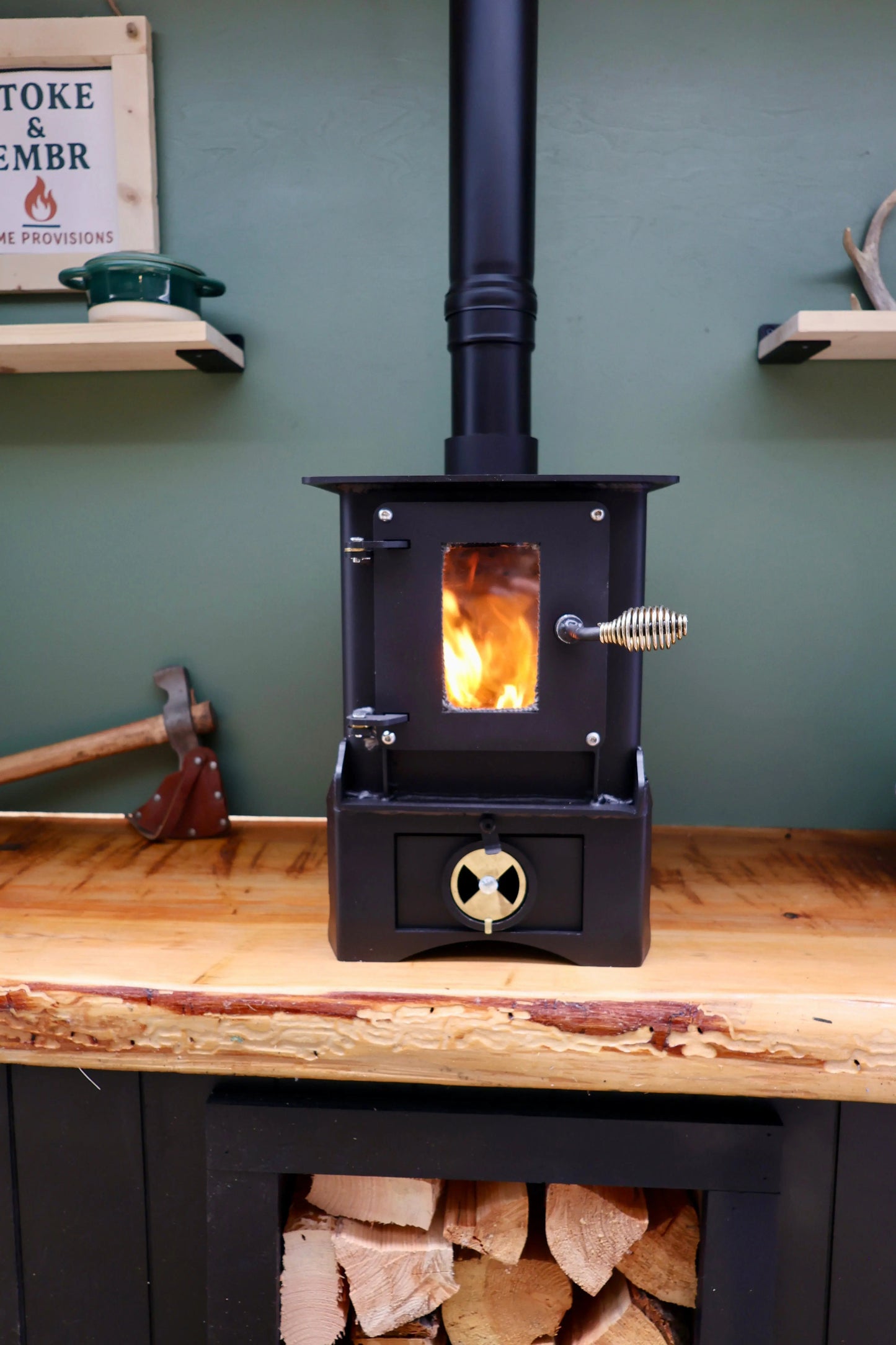 tiny wood stove for bus conversions, tiny homes, yurts, cabins, greenhouses etc